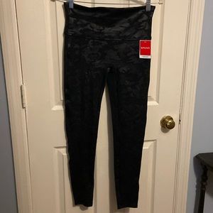 NWT Spanx faux leather camo legging
